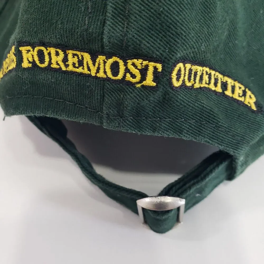 Cabela's Adjustable Men's Green Cloth Hat, One Size Fits Most